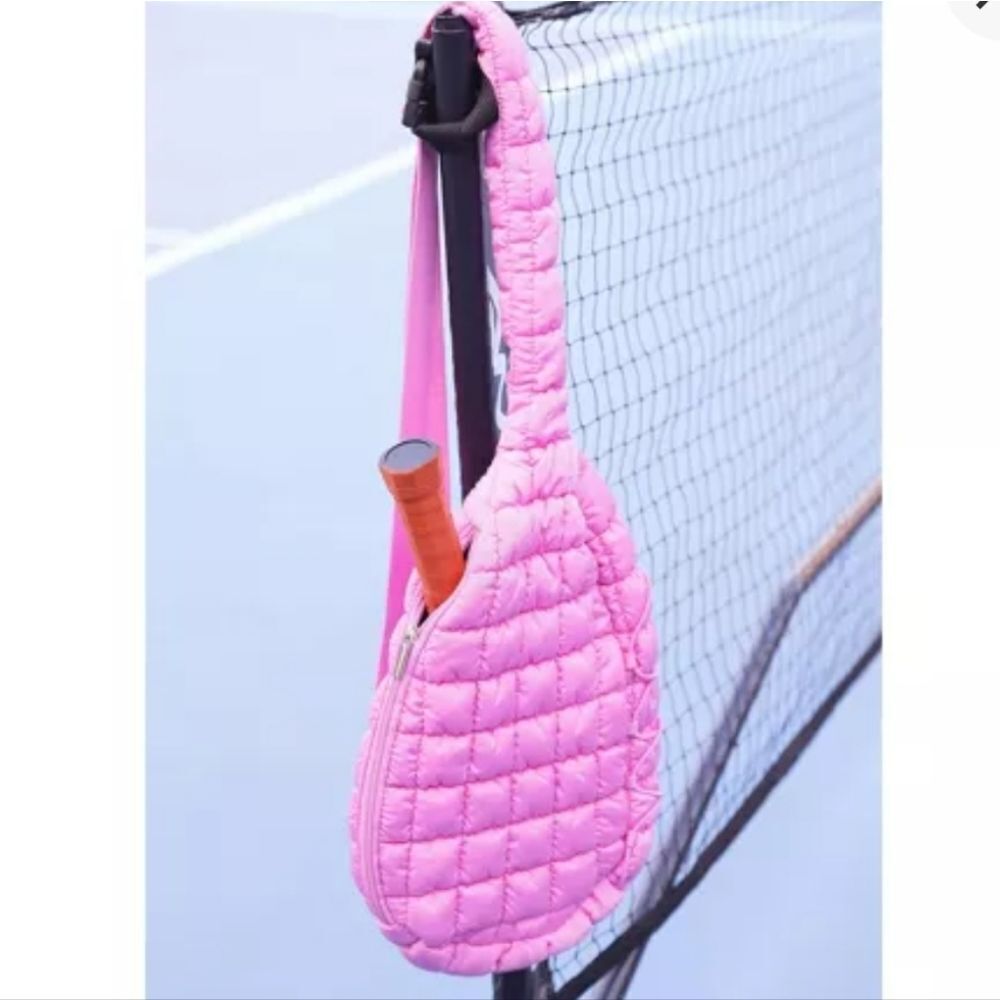 🆕️🏓Pickle O Joe Quilted Pickleball Sling Bag - Vibrant Purple